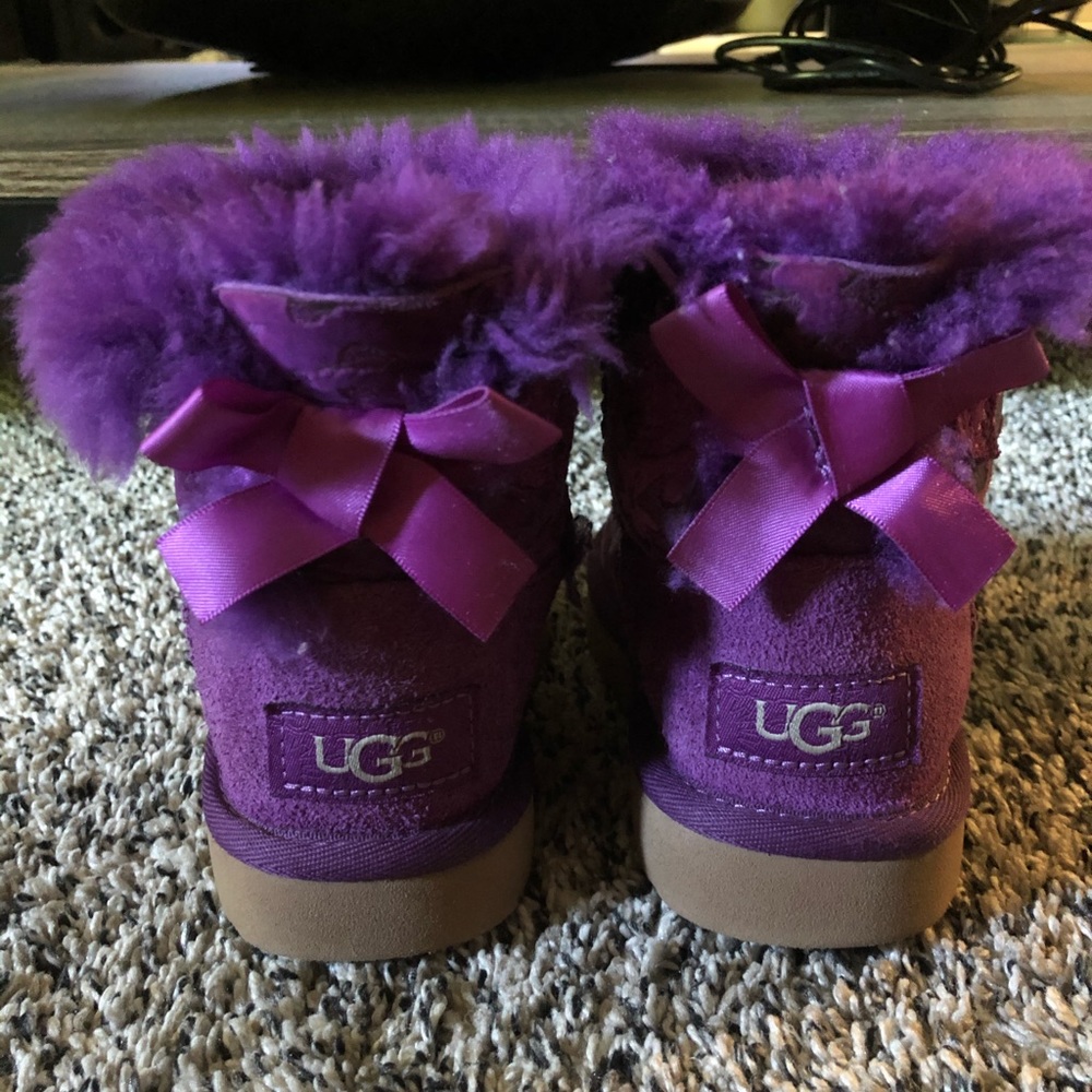 Purple Toddler Bailey Bow Uggs